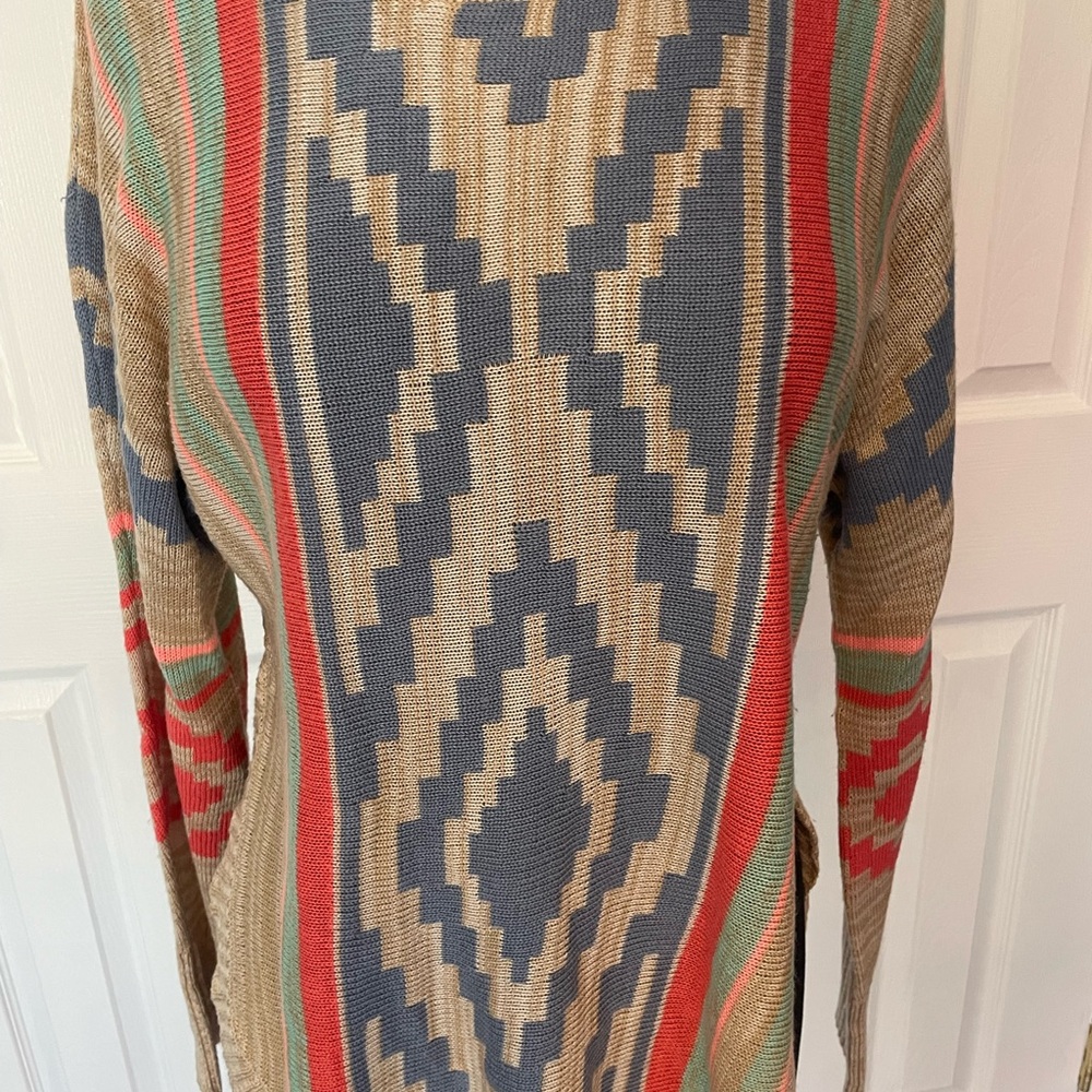 Love on a Hanger Patterned Sweater - Multicolor L